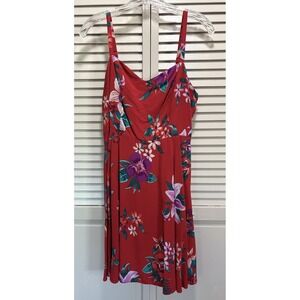 Old Navy Red Floral Sundress